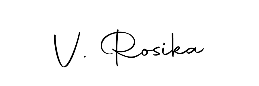 Create a beautiful signature design for name V. Rosika. With this signature (Autography-DOLnW) fonts, you can make a handwritten signature for free. V. Rosika signature style 10 images and pictures png