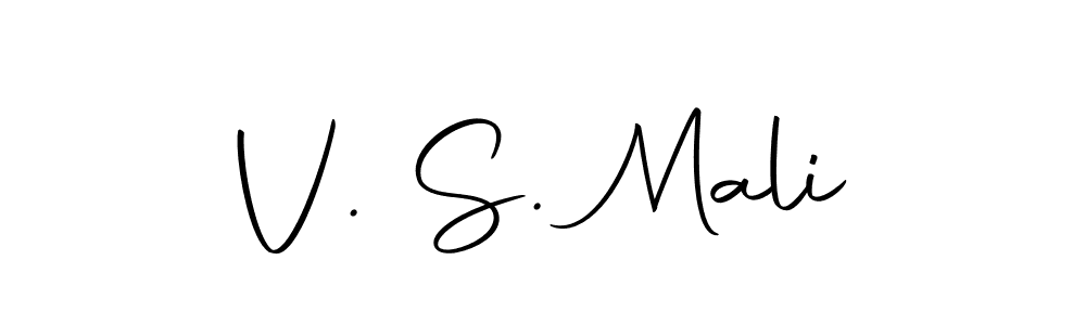 How to make V. S. Mali name signature. Use Autography-DOLnW style for creating short signs online. This is the latest handwritten sign. V. S. Mali signature style 10 images and pictures png