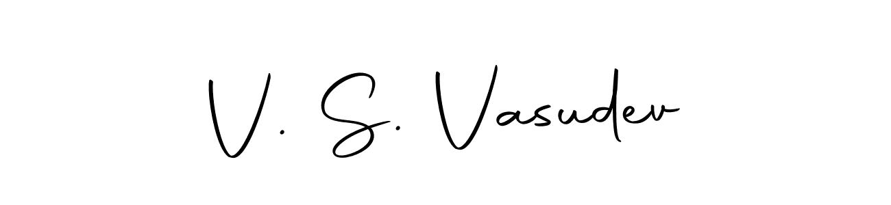 The best way (Autography-DOLnW) to make a short signature is to pick only two or three words in your name. The name V. S. Vasudev include a total of six letters. For converting this name. V. S. Vasudev signature style 10 images and pictures png