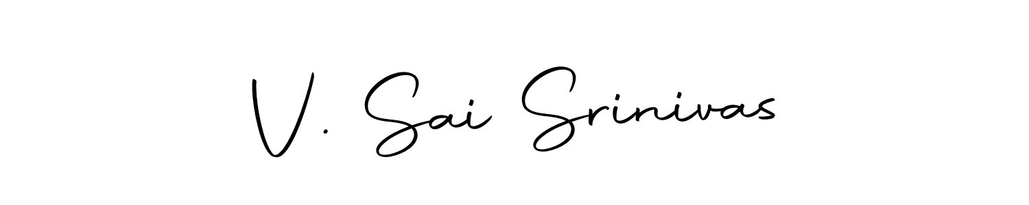 Also we have V. Sai Srinivas name is the best signature style. Create professional handwritten signature collection using Autography-DOLnW autograph style. V. Sai Srinivas signature style 10 images and pictures png