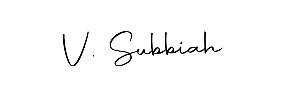 Make a beautiful signature design for name V. Subbiah. Use this online signature maker to create a handwritten signature for free. V. Subbiah signature style 10 images and pictures png