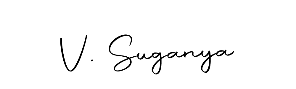 Also we have V. Suganya name is the best signature style. Create professional handwritten signature collection using Autography-DOLnW autograph style. V. Suganya signature style 10 images and pictures png