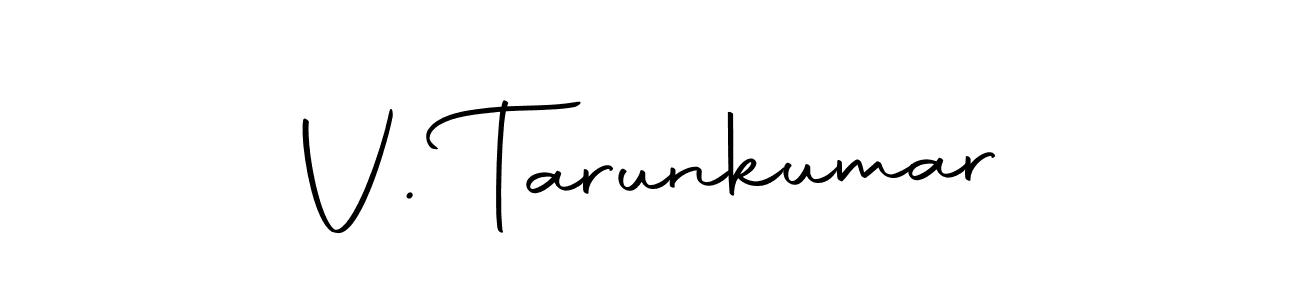 The best way (Autography-DOLnW) to make a short signature is to pick only two or three words in your name. The name V. Tarunkumar include a total of six letters. For converting this name. V. Tarunkumar signature style 10 images and pictures png