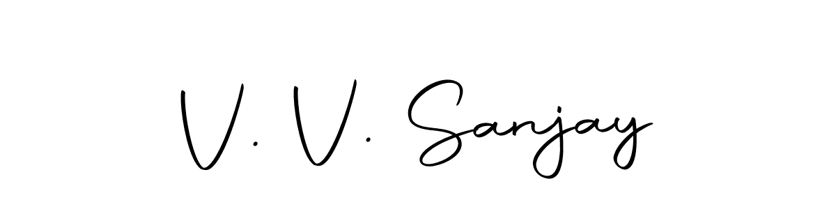 Create a beautiful signature design for name V. V. Sanjay. With this signature (Autography-DOLnW) fonts, you can make a handwritten signature for free. V. V. Sanjay signature style 10 images and pictures png