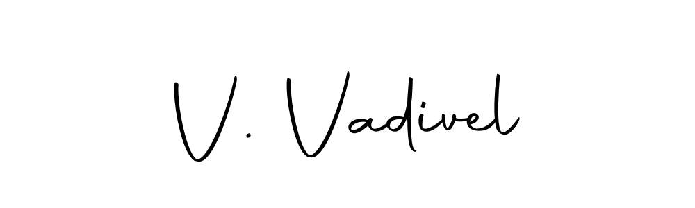 Use a signature maker to create a handwritten signature online. With this signature software, you can design (Autography-DOLnW) your own signature for name V. Vadivel. V. Vadivel signature style 10 images and pictures png