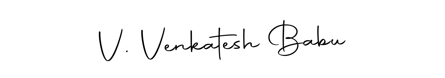 The best way (Autography-DOLnW) to make a short signature is to pick only two or three words in your name. The name V. Venkatesh Babu include a total of six letters. For converting this name. V. Venkatesh Babu signature style 10 images and pictures png