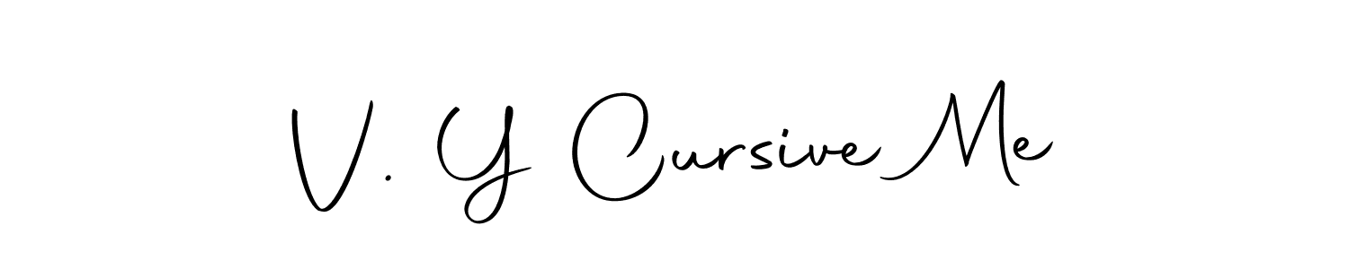 if you are searching for the best signature style for your name V. Y Cursive Me. so please give up your signature search. here we have designed multiple signature styles  using Autography-DOLnW. V. Y Cursive Me signature style 10 images and pictures png