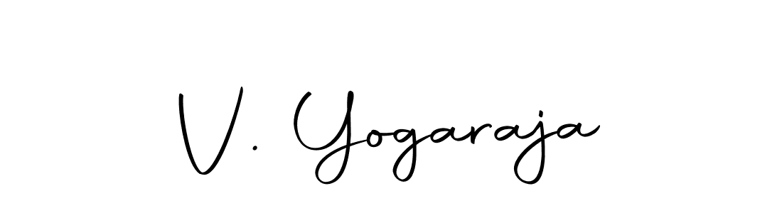 Create a beautiful signature design for name V. Yogaraja. With this signature (Autography-DOLnW) fonts, you can make a handwritten signature for free. V. Yogaraja signature style 10 images and pictures png