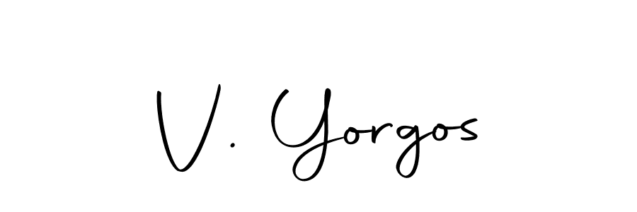 if you are searching for the best signature style for your name V. Yorgos. so please give up your signature search. here we have designed multiple signature styles  using Autography-DOLnW. V. Yorgos signature style 10 images and pictures png