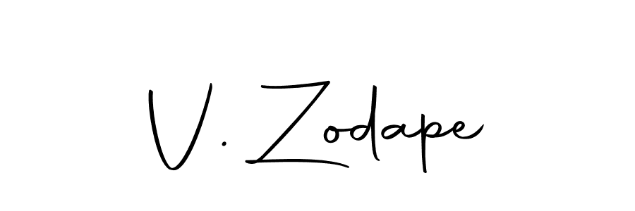 Also we have V. Zodape name is the best signature style. Create professional handwritten signature collection using Autography-DOLnW autograph style. V. Zodape signature style 10 images and pictures png