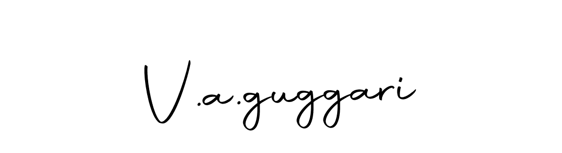 Make a beautiful signature design for name V.a.guggari. With this signature (Autography-DOLnW) style, you can create a handwritten signature for free. V.a.guggari signature style 10 images and pictures png