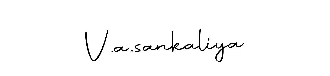 How to make V.a.sankaliya name signature. Use Autography-DOLnW style for creating short signs online. This is the latest handwritten sign. V.a.sankaliya signature style 10 images and pictures png