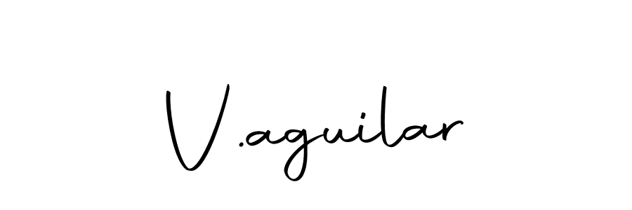 Create a beautiful signature design for name V.aguilar. With this signature (Autography-DOLnW) fonts, you can make a handwritten signature for free. V.aguilar signature style 10 images and pictures png