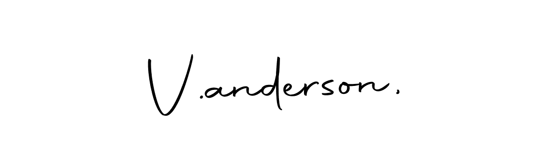 Also You can easily find your signature by using the search form. We will create V.anderson, name handwritten signature images for you free of cost using Autography-DOLnW sign style. V.anderson, signature style 10 images and pictures png