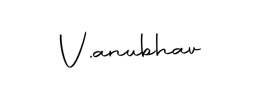 Make a beautiful signature design for name V.anubhav. With this signature (Autography-DOLnW) style, you can create a handwritten signature for free. V.anubhav signature style 10 images and pictures png