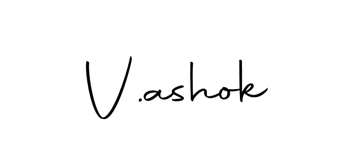 How to make V.ashok name signature. Use Autography-DOLnW style for creating short signs online. This is the latest handwritten sign. V.ashok signature style 10 images and pictures png