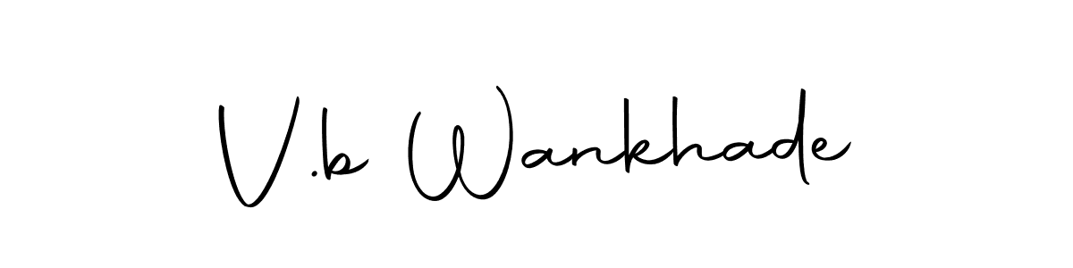 You can use this online signature creator to create a handwritten signature for the name V.b Wankhade. This is the best online autograph maker. V.b Wankhade signature style 10 images and pictures png