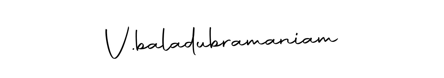 How to Draw V.baladubramaniam signature style? Autography-DOLnW is a latest design signature styles for name V.baladubramaniam. V.baladubramaniam signature style 10 images and pictures png