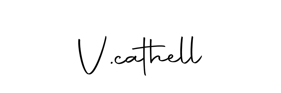 Make a beautiful signature design for name V.cathell. With this signature (Autography-DOLnW) style, you can create a handwritten signature for free. V.cathell signature style 10 images and pictures png