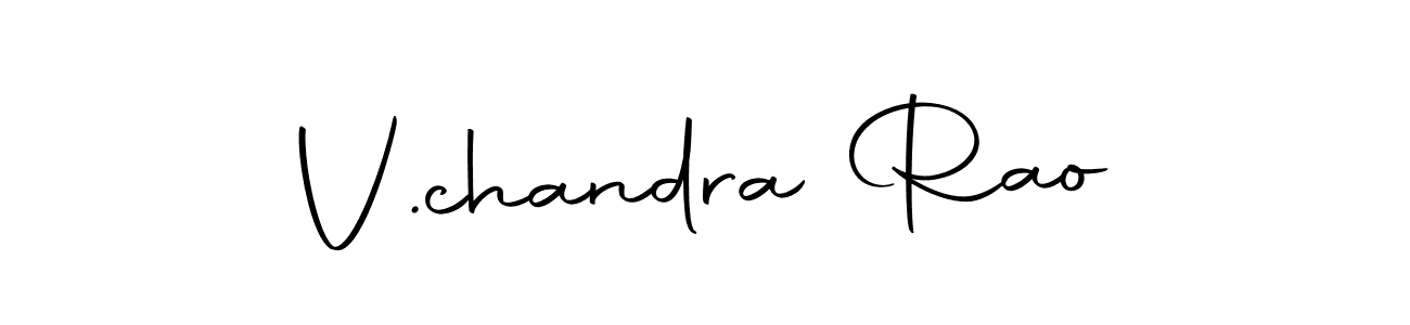 How to make V.chandra Rao name signature. Use Autography-DOLnW style for creating short signs online. This is the latest handwritten sign. V.chandra Rao signature style 10 images and pictures png