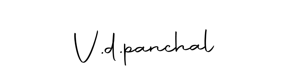 You should practise on your own different ways (Autography-DOLnW) to write your name (V.d.panchal) in signature. don't let someone else do it for you. V.d.panchal signature style 10 images and pictures png