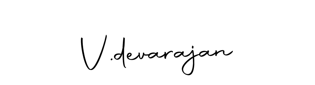 Create a beautiful signature design for name V.devarajan. With this signature (Autography-DOLnW) fonts, you can make a handwritten signature for free. V.devarajan signature style 10 images and pictures png