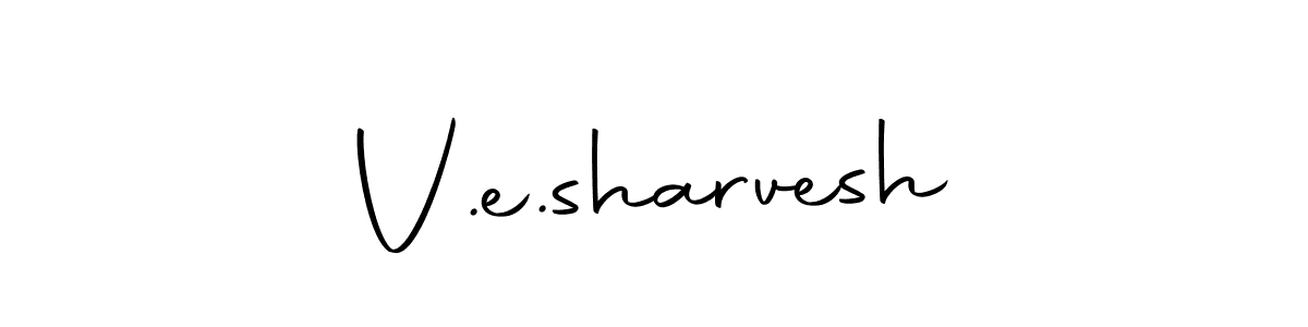 Similarly Autography-DOLnW is the best handwritten signature design. Signature creator online .You can use it as an online autograph creator for name V.e.sharvesh. V.e.sharvesh signature style 10 images and pictures png