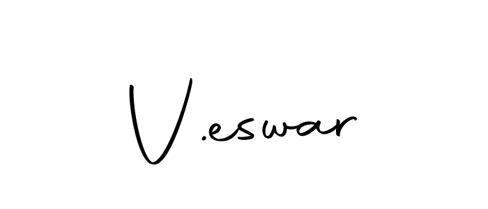 Create a beautiful signature design for name V.eswar. With this signature (Autography-DOLnW) fonts, you can make a handwritten signature for free. V.eswar signature style 10 images and pictures png