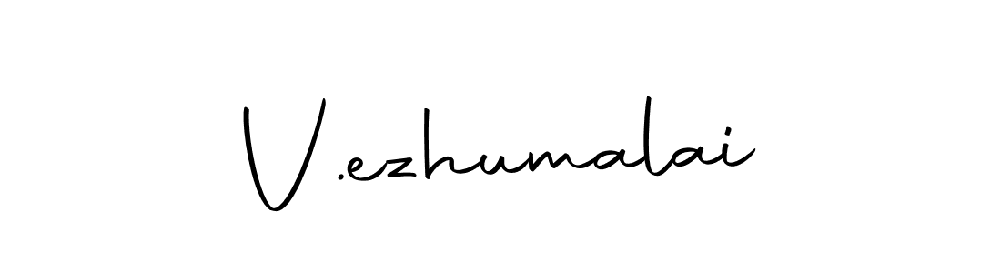 The best way (Autography-DOLnW) to make a short signature is to pick only two or three words in your name. The name V.ezhumalai include a total of six letters. For converting this name. V.ezhumalai signature style 10 images and pictures png