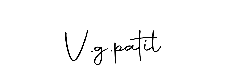 Design your own signature with our free online signature maker. With this signature software, you can create a handwritten (Autography-DOLnW) signature for name V.g.patil. V.g.patil signature style 10 images and pictures png