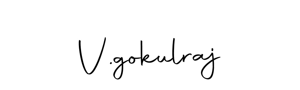 How to make V.gokulraj signature? Autography-DOLnW is a professional autograph style. Create handwritten signature for V.gokulraj name. V.gokulraj signature style 10 images and pictures png