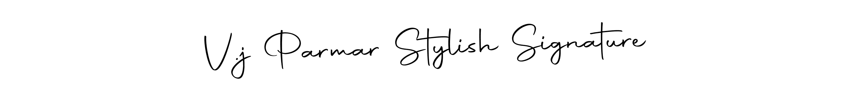 Use a signature maker to create a handwritten signature online. With this signature software, you can design (Autography-DOLnW) your own signature for name V.j Parmar Stylish Signature. V.j Parmar Stylish Signature signature style 10 images and pictures png