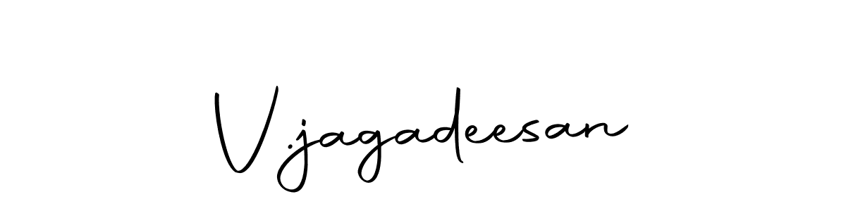 Also we have V.jagadeesan name is the best signature style. Create professional handwritten signature collection using Autography-DOLnW autograph style. V.jagadeesan signature style 10 images and pictures png