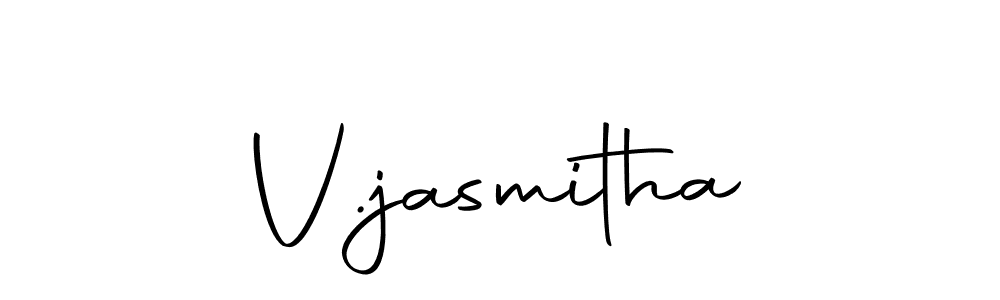 Here are the top 10 professional signature styles for the name V.jasmitha. These are the best autograph styles you can use for your name. V.jasmitha signature style 10 images and pictures png