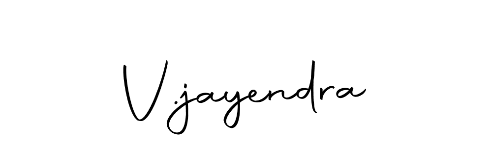 Make a beautiful signature design for name V.jayendra. With this signature (Autography-DOLnW) style, you can create a handwritten signature for free. V.jayendra signature style 10 images and pictures png