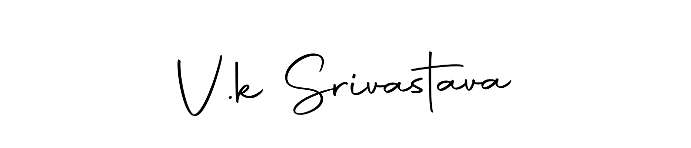 Use a signature maker to create a handwritten signature online. With this signature software, you can design (Autography-DOLnW) your own signature for name V.k Srivastava. V.k Srivastava signature style 10 images and pictures png