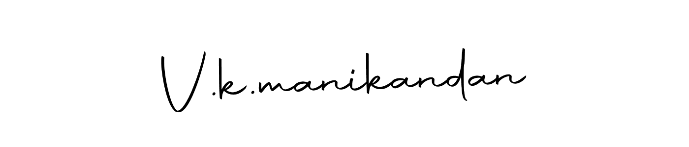 Design your own signature with our free online signature maker. With this signature software, you can create a handwritten (Autography-DOLnW) signature for name V.k.manikandan. V.k.manikandan signature style 10 images and pictures png