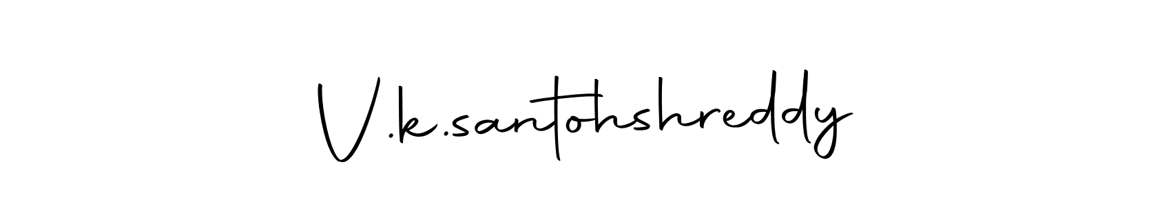 Similarly Autography-DOLnW is the best handwritten signature design. Signature creator online .You can use it as an online autograph creator for name V.k.santohshreddy. V.k.santohshreddy signature style 10 images and pictures png