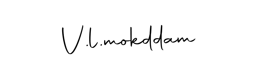 How to make V.l.mokddam signature? Autography-DOLnW is a professional autograph style. Create handwritten signature for V.l.mokddam name. V.l.mokddam signature style 10 images and pictures png