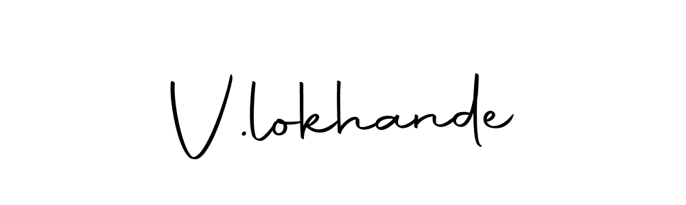 Check out images of Autograph of V.lokhande name. Actor V.lokhande Signature Style. Autography-DOLnW is a professional sign style online. V.lokhande signature style 10 images and pictures png