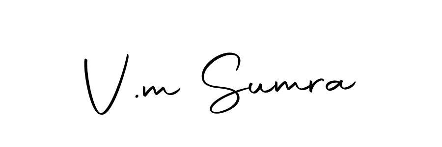 You can use this online signature creator to create a handwritten signature for the name V.m Sumra. This is the best online autograph maker. V.m Sumra signature style 10 images and pictures png