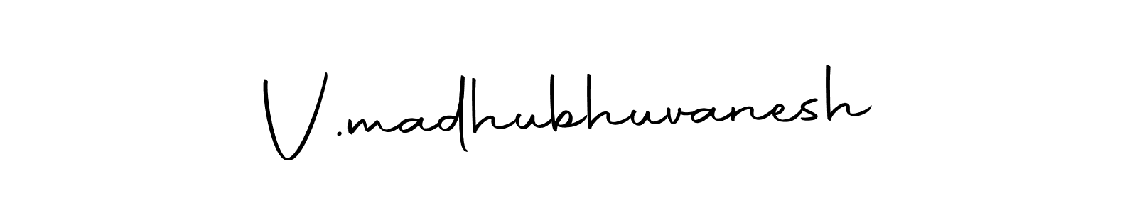 You should practise on your own different ways (Autography-DOLnW) to write your name (V.madhubhuvanesh) in signature. don't let someone else do it for you. V.madhubhuvanesh signature style 10 images and pictures png