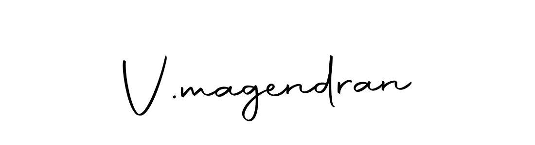 Make a beautiful signature design for name V.magendran. With this signature (Autography-DOLnW) style, you can create a handwritten signature for free. V.magendran signature style 10 images and pictures png