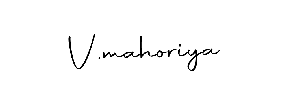 Also we have V.mahoriya name is the best signature style. Create professional handwritten signature collection using Autography-DOLnW autograph style. V.mahoriya signature style 10 images and pictures png