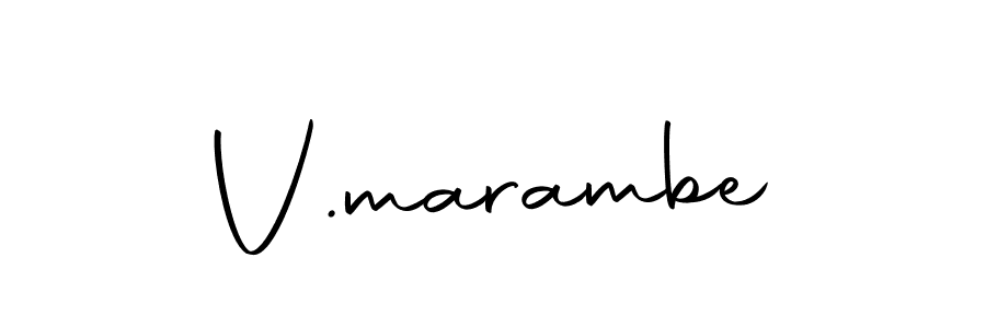 Use a signature maker to create a handwritten signature online. With this signature software, you can design (Autography-DOLnW) your own signature for name V.marambe. V.marambe signature style 10 images and pictures png