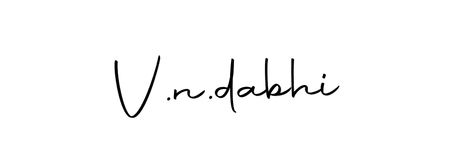 Make a beautiful signature design for name V.n.dabhi. With this signature (Autography-DOLnW) style, you can create a handwritten signature for free. V.n.dabhi signature style 10 images and pictures png
