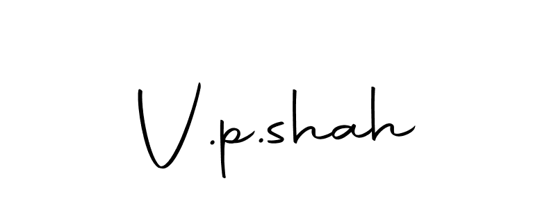 Make a beautiful signature design for name V.p.shah. With this signature (Autography-DOLnW) style, you can create a handwritten signature for free. V.p.shah signature style 10 images and pictures png