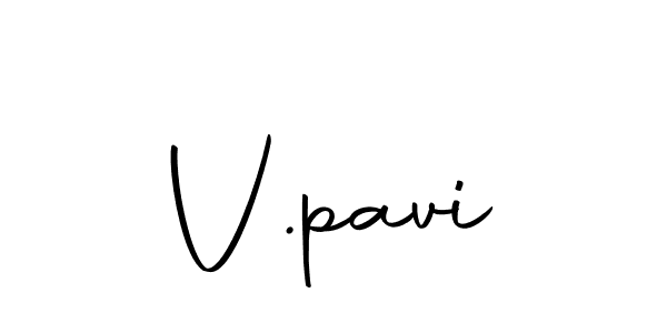 Create a beautiful signature design for name V.pavi. With this signature (Autography-DOLnW) fonts, you can make a handwritten signature for free. V.pavi signature style 10 images and pictures png