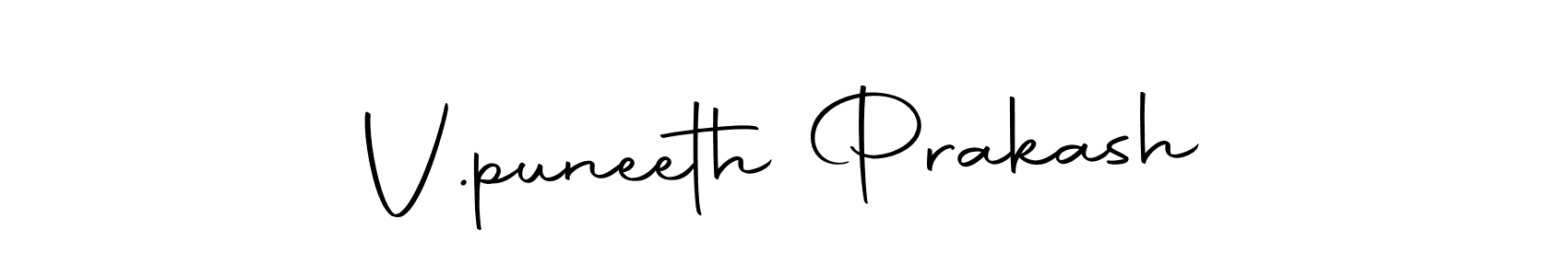 The best way (Autography-DOLnW) to make a short signature is to pick only two or three words in your name. The name V.puneeth Prakash include a total of six letters. For converting this name. V.puneeth Prakash signature style 10 images and pictures png