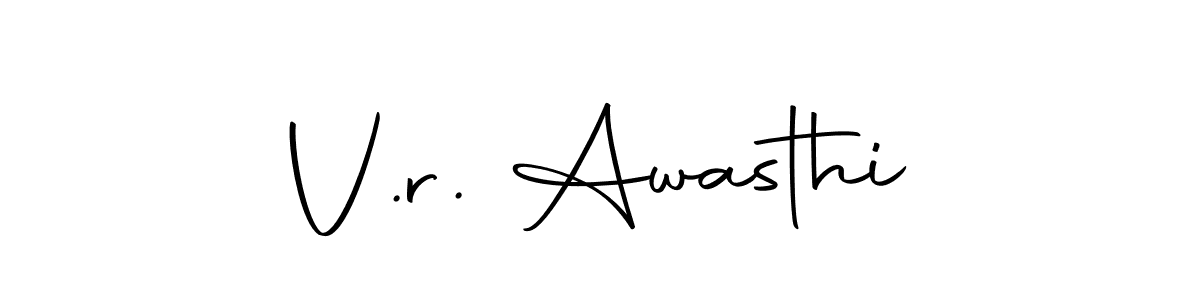 Similarly Autography-DOLnW is the best handwritten signature design. Signature creator online .You can use it as an online autograph creator for name V.r. Awasthi. V.r. Awasthi signature style 10 images and pictures png